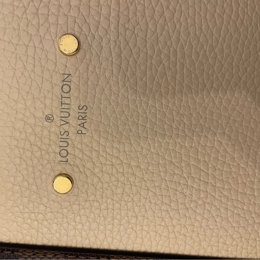 Louis Vuitton Damier Shoulder Bag with zipper Brown Cream (W/ lock & key) N44022 - Picture 6 of 15